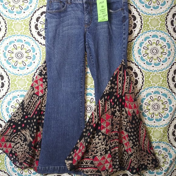 Handmade Denim - 1935 Jeaniemade Size 12P Faded Glory Bell-Bottoms